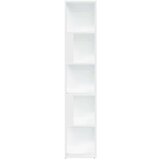 vidaXL Kotna omarica bela 33x33x164,5 cm iverna plošča | Shoptok.si