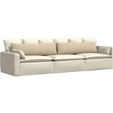 vidaXL Blazine za kavč 2 pcs krema 145 x 40 cm blago | Shoptok.si
