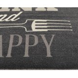  Kuhinjski tepih perivi s natpisom crni 45 x 150 cm baršunasti | shoptok.hr