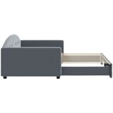  Izvlečna dnevna postelja temno siva 100x200 cm žamet, (20937325) | Shoptok.si