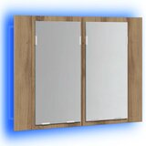  LED ormarić s ogledalom Artisan hrast 60x12x45 cm izrađeno drvo | Eponuda.ba