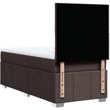  Box spring postelja z vzmetnico temno rjava 90x200 cm blago, (21291382) | Shoptok.si