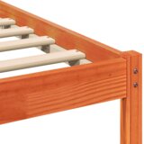 vidaXL Krevetna konstrukcija Smeđa 160 x 200 cm Masivna borovina | shoptok.hr