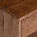  Noćni ormarić Smeđa 63 x 30 x 79 cm Čvrsto mahagonijsko drvo | shoptok.hr