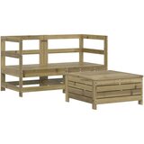  3-dijelni set vrtnih sofa od impregnirane borovine | shoptok.hr