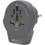 q2power Adapter, putni, univerzalni sa USB-om – World to Europe USB Cijene