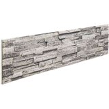  Zidne panele 10 pcs Svijetlo siva 100 x 25 cm EPS pjena | shoptok.hr