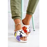 Boto Printed Rubber Slippers White Monsters | ePonuda.com