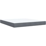 vidaXL Box spring postelja z vzmetnico temno siva 180x200 cm žamet | Shoptok.si