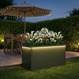  Vrtna posuda za sadnju s LED svjetlom Maslinastozelena - Maslinastozelena 40 x 80 x 40 cm 1 | shoptok.hr