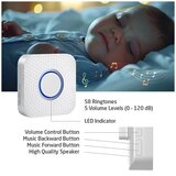  KOMPLET 2x bežično zvono za utičnicu, kinetičko, 230V, belo | Eponuda.com