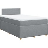  Krevet s oprugama i madracem svjetlosivi 120x190 cm od tkanine | shoptok.hr