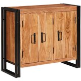 vidaXL Sideboard s vratima Smeđa Masivno drvo akacije i metal Cijene