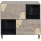  Kreveta Siva i zlatna 80 x 33 x 75 cm Čvrsto drvo manga | shoptok.hr