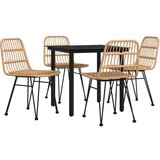  5-dijelni vrtni blagovaonski set od poliratana | shoptok.hr