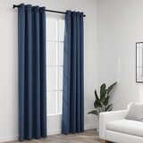 vidaXL Zatemnitvene zavese z obročki 2 kosa modre 140x245 cm, (20597363) | Shoptok.si