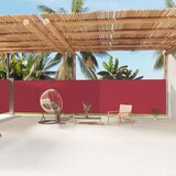 vidaXL Uvlačiva bočna tenda crvena 180 x 1200 cm Cijene