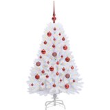  Umjetno božićno drvce s nogom Bijelo 120 cm PVC i čelik | shoptok.hr