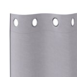 vidaXL Zavjese sa zavjesama 2 pcs Metalna siva 175 x 140 cm Poliester | shoptok.hr