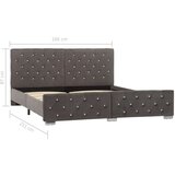  Posteljni okvir siv žamet 160x200 cm - Posteljni Okvir, (21492218) | Shoptok.si
