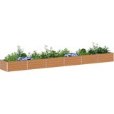  Povišena gredica - Vrtna gredica Svijetlosmeđa 600 x 80 x 45 cm | shoptok.hr