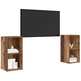  Set TV komoda Zidne 2 pcs Staro drvo 72 x 35 x 36,5 cm | shoptok.hr