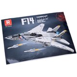  Reobrix konstrukcijske kocke borbeni zrakoplov F-14 Tomcat, 1600 dijelova | shoptok.hr