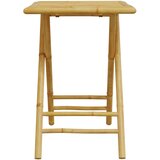  3-dijelni sklopivi bistro set s tamnosivim jastucima bambus | Eponuda.com