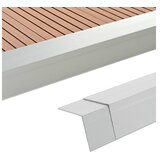  Kutni profili za trijemove od aluminija 5 kom 170 cm srebrni | shoptok.hr