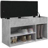  Klupa za cipele boja betona 82 x 32 x 45,5 cm konstruirano drvo | Eponuda.ba