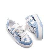 Marjin Bilev Blue Jeans Women's Sneakers High-Sole Sports Shoes. Cene