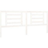  Uzglavlje za krevet bijelo 206 x 4 x 100 cm od masivne borovine | shoptok.hr
