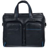 Piquadro Torba za dokumente BLU CARTELLA SOTTILE Modra Cene