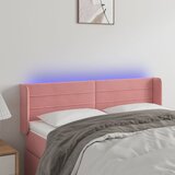  LED uzglavlje ružičasto 147x16x78/88 cm baršunasto | Eponuda.ba