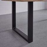Bessagi Home jedilna miza elicia, barva hrasta, kovina | Shoptok.si