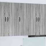 vidaXL Zidni kuhinjski ormarić s policom Siva Sonoma 30 x 31 x 100 cm | shoptok.hr