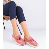 Gemre Pink women's platform loafers with Selerina embellishment | shoptok.hr