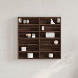  Vitrina boja smeđeg hrasta 60x8,5x58 cm od konstruiranog drva | shoptok.hr