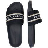 Tommy Hilfiger Nizki natikači zlata / črna / bela | Shoptok.si