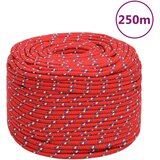 vidaXL Vrv za čoln rdeče 6 mm 250 m polipropilen, (20778035) | Shoptok.si