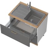 Jela ELEMENT ZA KUHINJU TARA R-90-2MZ ZA SUDOPER (VIE BOJA)-Grafit mat lak | shoptok.hr