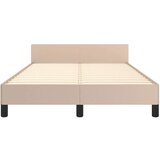  Posteljni okvir brez vzmetnice kapučino 120x190 cm umetno usnje | Shoptok.si