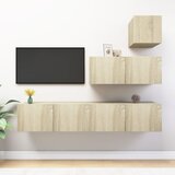 vidaXL 4-dijelni set TV ormarića boja hrasta sonome od iverice Cijene