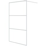 Pregrada za tuš bijela 115 x 195 cm s prozirnim staklom ESG | shoptok.hr