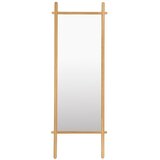 White Label Stoječe ogledalo z lesenim okvirjem 58x160 cm Solene – Cene