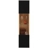 Modern Living Viseča Vitrina Otis, Črna, Barva Hrasta | Shoptok.si