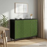  Kreveta GELEEN Crni hrast 102 x 33 x 76 cm Konstruirano drvo Slike