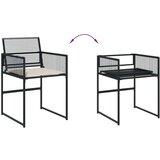  13-dijelni vrtni blagovaonski set s jastucima poliratan crni | shoptok.hr