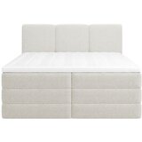 MID.YOU POSTELJA BOXSPRING 180 cm x 200 cm , les, tekstil, leseni material bela | Shoptok.si