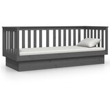  Dnevni ležaj sivi 75x190 cm od masivne borovine | Eponuda.com